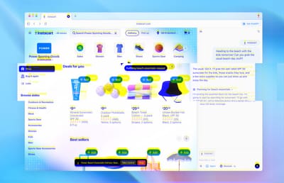 a photo of OpenAI's ChatGPT Atlas browser, with a glitchy effect added to the image.